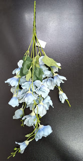 Lisianthus artificial albastru deschis – flori mici decorative 60 cm